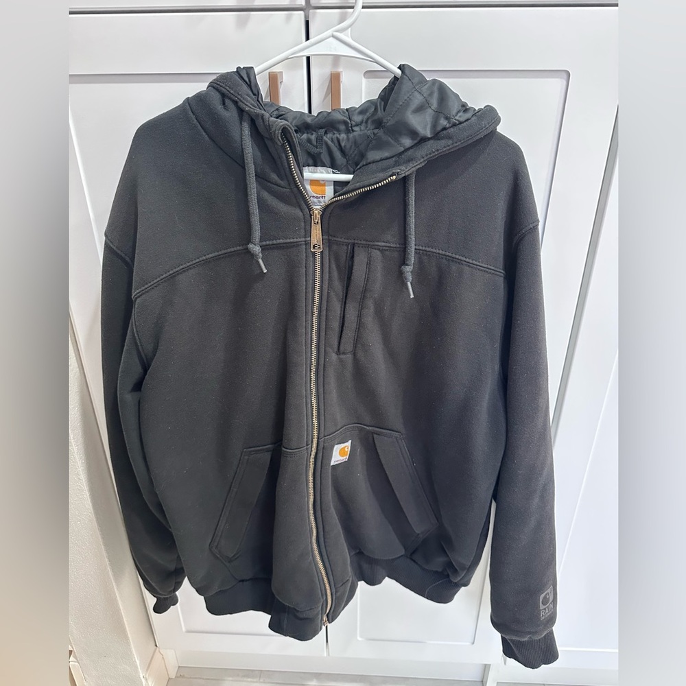 Men's Carhartt Paxton Rain Defender Full Zip Hoodie - Size Large